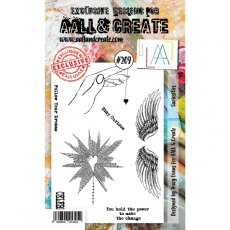 Aall & Create A6 Stamp #209 Curiosities by Tracy Evans - CLEARANCE