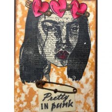 Aall & Create A6 Stamp #219 Pretty in Punk by Kaitlin Paltridge - CLEARANCE