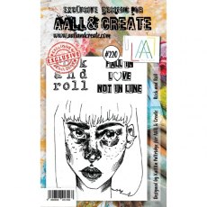 Aall & Create A6 Stamp #220 Rock and Roll by Kaitlin Paltridge