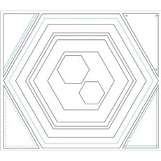 Julie Hickey Designs Layers, Frames & Banners - Hexagon Die Set