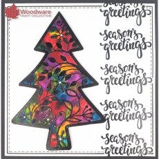 Woodware Clear Singles Stamp - Leafy Tree