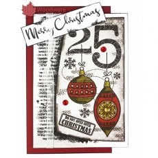 Woodware Clear Singles Stamp - 25th December
