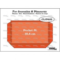 Crealies Journalzz & Pl Pocket Medium (10,4 cm) + layer up CLJP652 64 x 104 mm (06-19)