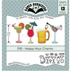 Karen Burniston Die Set - Happy Hour Charms KB1110