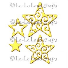 La La Land Craft Dies Filigree Stars - Was £12.49