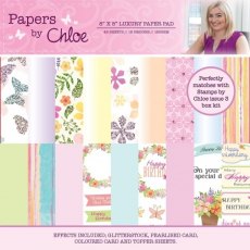 Papers by Chloe 8x8 Raspberry Pink Luxury Paper Pad