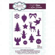Lisa Horton Stitched Collection Silhouette Christmas Embellishments Craft Die