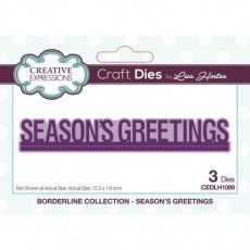 Lisa Horton Borderline Seasons Greetings Craft Die