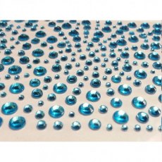 Craft Buddy Turquoise Self Adhesive Gems 325 x 2,3,4,5mm 4 for £6.79