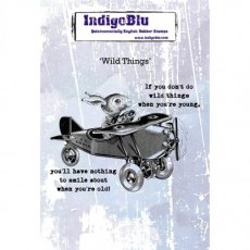 Indigoblu Wild Things A6 Red Rubber Stamp IND0559