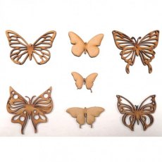 Craft Buddy MDF Grab Bag - 30 Pieces - Blissful Butterflies