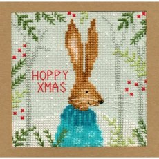 Bothy Threads Xmas Hare Christmas Card Counted Cross Stitch Kit