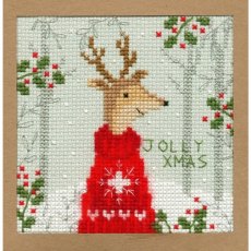 Bothy Threads Xmas Deer Christmas Card Counted Cross Stitch Kit
