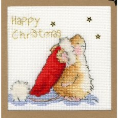 Bothy Threads Star Gazing Christmas Card Counted Cross Stitch Kit