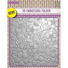 Nellie's Choice 3D-embossing Folder - Flowers 3 EF3D003
