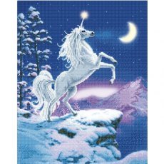 Craft Buddy "Moonlight Unicorn" Framed LED Crystal Art Kit - 40 x 50 (With Special Effects)