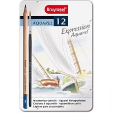 Sakura Bruynzeel Aquarel 12 Expression Watercolour Pencils Set