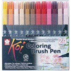 Sakura Koi Colouring Brush Pen 24 Colour Set
