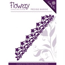 Precious Marieke Flowery Fleur de Lis Border Die Set - CLEARANCE