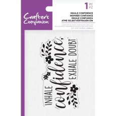 Crafters Companion Clear Acrylic Stamps - Inhale Confidence €“ 4 for £8.99