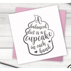 Crafters Companion Clear Acrylic Stamps - Cupcake Diet €“ 4 for £8.99