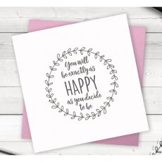 Crafters Companion Clear Acrylic Stamps - Happy as you Decide - 4 for £8.99
