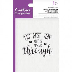 Crafters Companion Clear Acrylic Stamps - The Best Way