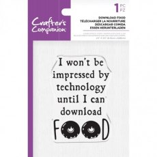 Crafters Companion Clear Acrylic Stamps - Download Food - 4 for £8.99