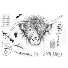 Pink Ink Designs Clear Stamp Cow's It Going A5