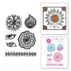 Jane Davenport Acrylic Stamp Set - Mandala