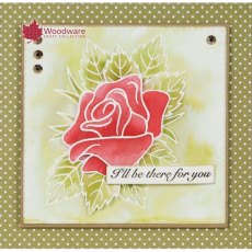 Woodware Clear Stamps Rose Bloom