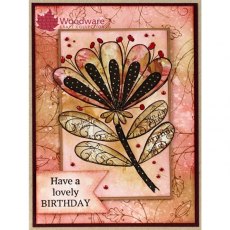 Woodware Clear Stamps Bold Blooms - Wendy