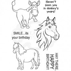 Woodware Clear Stamps Equine Friends