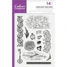 Crafter's Companion Clear Acrylic Stamp - Vintage Accents