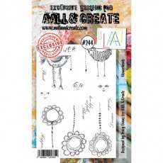 Aall & Create A6 Stamp #244 - Flowerheads - CLEARANCE