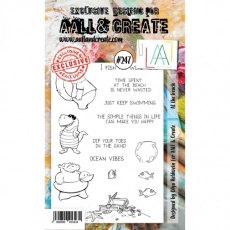 Aall & Create A6 Stamp #247 - At The Beach