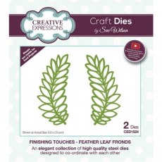 Sue Wilson Finishing Touches Collection Die - Feather Leaf Fronds - CLEARANCE