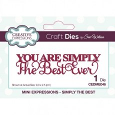 Sue Wilson Mini Expressions Die - Simply The Best