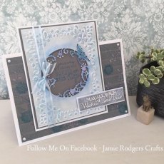 Sue Wilson 3D Embossing Folder 5 3/4 x 7 1/2 Forget-me-not Frame
