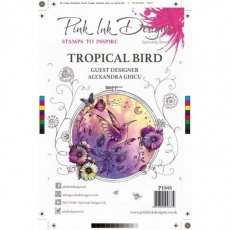 Pink Ink Designs Clear Stamp Tropical Bird A5
