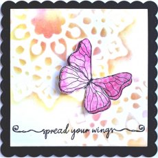 Lisa Horton Sketchy Butterflies A5 Clear Stamp Set