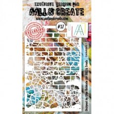 Aall & Create A6 Stencil #37 - Cracked Walls 1