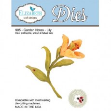 Elizabeth Craft Designs - Garden Notes - Lily 995
