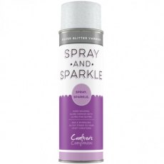 Crafter's Companion Spray & Sparkle Silver Glitter Varnish 4 for £23