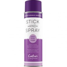 Crafter's Companion Stick & Spray Mounting Adhesive (Purple Can) 4 For £23