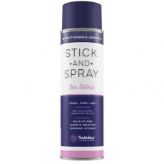 Crafter's Companion Stick & Spray Adhesive for Fabric (Violet Can) 4 For £23