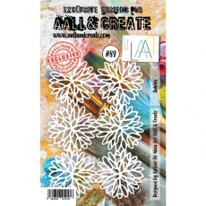 Aall & Create A6 Stencil #89 - Dahlias