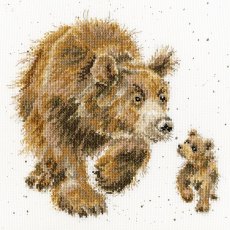 Bothy Threads In My Footsteps Hannah Dale Bear Counted Cross Stitch Kit Xhd56