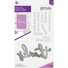 Gemini Fancy Font Stamp & Die - THANKS for Everything - BUY 2 GET 3RD FREE
