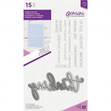 Gemini Fancy Font Stamp & Die - THINKING of You - CLEARANCE